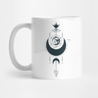 Hand Drawn Mystical Moon Mug